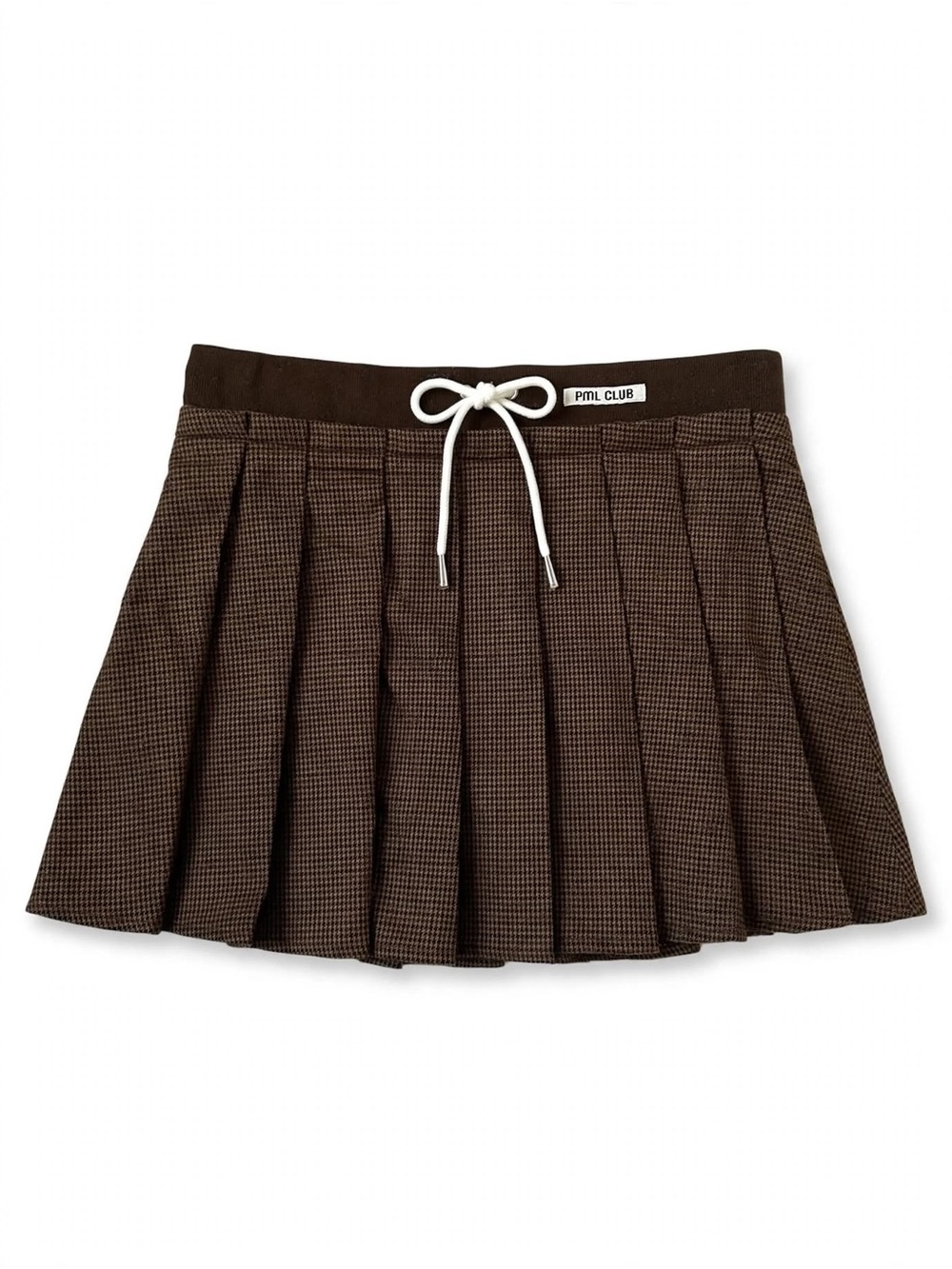 MIU MIU Style Brown Pleated Mini Skirt